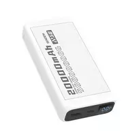 Sendem PH82 external battery (power bank) | 20000 mAh | 22.5W | USB-C, USB-A | LED display | white
