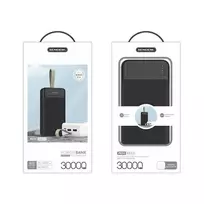 Sendem PK93 external battery (power bank) | 30000 mAh | 10.5W | Micro USB, USB-C, USB-A | black