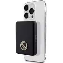 GUESS 4G Strassed Metal Logo external battery (power bank) | 3000 mAh | 5W | USB-C, MagSafe | black