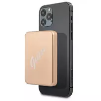GUESS GUPBMSVSLG external battery (power bank) | 3000 mAh | 5W | USB-C, MagSafe | gold