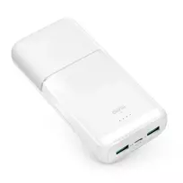 PURO DAILY 20 PLUS external battery (power bank) | 20000 mAh | 22.5W | USB-A, USB-C, Micro USB | white