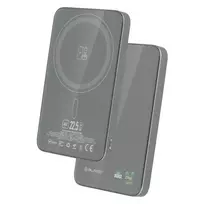 OEM Blavec BJ-04 Ultra Slim 7.8mm external battery (power bank) | 5000 mAh | 22.5W | USB-C, MagSafe | LED display | gray