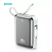 BWOO P78 Power Bank | 20,000 mAh | 45W | PD | USB-C, Lightning