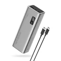 Cuktech P+Series No. 15 Power Bank | 20,000 mAh | 150W | PD, QC | USB-C, USB-A | gray