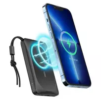 VEGER MagOn VP1151 / W1151 Power Bank | 10,000 mAh | 20W | PD, QC | USB-C, Wireless, MagSafe | black