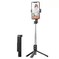 OEM Selfie Stick MINI – with detachable Bluetooth remote control and tripod – P20S black