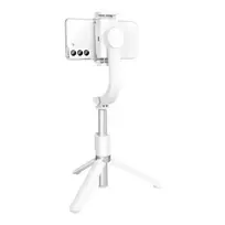 OEM Selfie stick with wireless remote control, tripod, and stabilizer gimbal SSTR-L08, white
