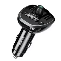 USAMS C21 Loudspeaker Set with FM Transmitter, Bluetooth 5.0, MP3, 2xUSB 3.4A Black | black CC115GC01 (US-CC115)