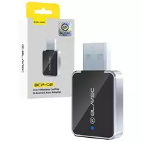Blavec Wireless Carplay Android Auto Adapter BCP-02 - Bluetooth Wifi USB + Type C adapter (CPAABCP02-BWUB) black