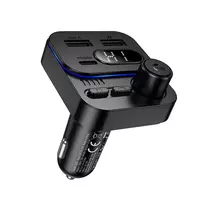 Borofone FM Transmitter BC61 Ocean MP3, Bluetooth - 2xUSB + Type C - 45W PD black