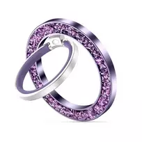 Tech-Protect MMR200 magnetic holder | ring with MagSafe - purple with crystals