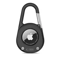 Tech-Protect SLIDELOCK CARABINER KEYCHAIN FOR APPLE AIRTAG 1 / 2 BLACK