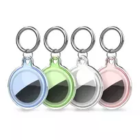 Hurtel Apple AirTag waterproof case - transparent, green, blue, pink - pack of 4