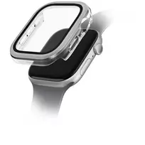uniq Voute tempered glass case for Apple Watch Series 10 46 mm - silver