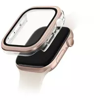 uniq Voute Tempered Glass Case for Apple Watch Series 10 46mm - Rose Gold