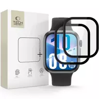 Tech-Protect HYBRID GLASS GLASS FLEX+ 2-PACK FOR HUAWEI WATCH FIT 3 | 4 BLACK