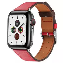 Fusion Accessories smartwatch strap for Apple Watch (38/40 mm) | Leather | red