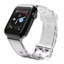 Fusion Accessories Light smartwatch strap for Apple Watch 2/3/4/5/6/7/SE (38/40/41 mm) | Silicone | black