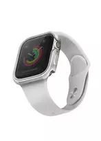 uniq case for Valencia Apple Watch Series 4, 5, 6, and SE 40mm, silver and titanium silver