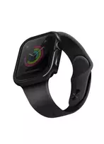 uniq case for Valencia Apple Watch Series 4, 5, 6, and SE 40mm, gray and gunmetal gray