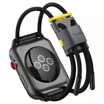 OEM Baseus Adjustable Sports Strap Let's Go for Apple Watch 3|4|5|6|SE 38|40mm (LBAPWA4-AGY) Grey-Yellow