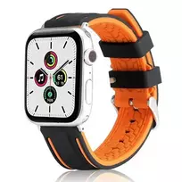 Beline apple Watch Solid Silicone Strap 38|40|41mm Orange|Black