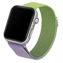 Beline Steel smartwatch strap for Apple Watch (42/44/45/49 mm) | Stainless steel | green/purple