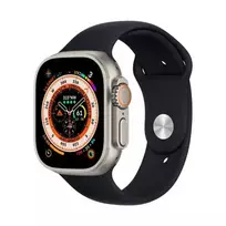 Fusion Accessories Fusion Silicone Watch Strap for Apple Watch 8, 7, 6, 5, 4, 3, 2, SE (45, 44, 42mm), black