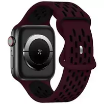 Beline apple Watch New Sport Silicone Strap 38|40|41mm Burgundy-Black, wine red|black box