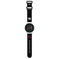 Hello Kitty Universal Strap HKUWLSCHBLK Silicone Kitty Head black|black 22mm