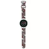 Hello Kitty Universal Pasek HKUWLSDGPTP Silicone Tags Graffiti pink | pink strap 22mm