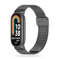 Tech-Protect Milanese Band smartwatch strap for Xiaomi Smart Band 8/8 NFC | Stainless steel | black
