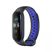 Beline design strap for Mi Band 7|6|5, black-blue