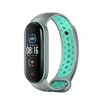 Beline design strap for Mi Band 7|6|5, grey-green