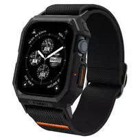 Spigen Lite Fit Pro case with strap for Apple Watch 4, 5, 6, 7, 8, 9, and SE (44/45 mm) - matte black