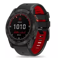 Tech-Protect IconBand Pro strap for Garmin Fenix 3 | 5X | 3HR | 5X Plus | 6X | 6X Pro | 7X - black and red