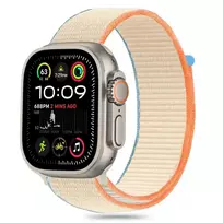 Tech-Protect Nylon Strap for Apple Watch 6, 7, 8, 9, 10, SE, Ultra 1, 2 (44, 45, 46, 49 mm) - Beige