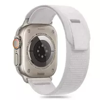 Tech-Protect Nylon Stripe Strap for Apple Watch 6, 7, 8, 9, 10, SE, Ultra 1, 2 (44, 45, 46, 49 mm) - Gray