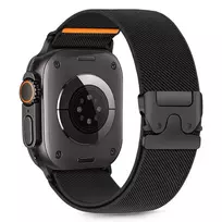 Tech-Protect NYLON CLASP APPLE WATCH 6 | 7 | 8 | 9 | 10 | SE | ULTRA 1 | 2 (44 | 45 | 46 | 49 MM) Black
