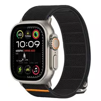 Tech-Protect NYLON SLIP APPLE WATCH 6 | 7 | 8 | 9 | 10 | SE | ULTRA 1 | 2 (44 | 45 | 46 | 49 mm) Black