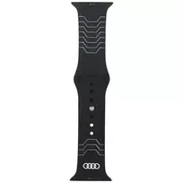 Audi Geometric Pattern smartwatch strap for Apple Watch (44/45/46/49 mm) | Silicone | black