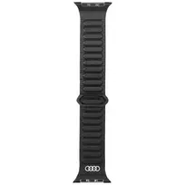 Audi Genuine Leather Magnetic Ring Strap for Apple Watch 44 | 45 | 46 | 49 mm - Black