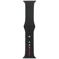 Audi Sport Red Logo Silicone Watch Strap for Apple Watch 40 | 41 | 42 mm - black