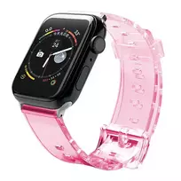 Hurtel Silicone Strap Bracelet for Apple Watch 42/44 mm - Light Red