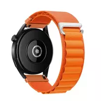 Forcell Strap for Samsung Galaxy Watch, F-Design FS05, polyester fiber buckle, 22 mm, orange