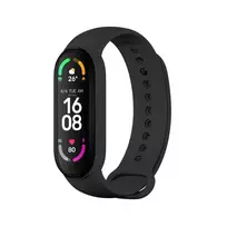 OEM Silicone strap for XIAOMI Mi Band 5/6/7, black (01)