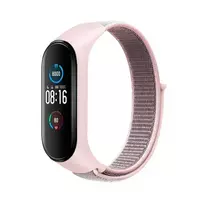 OEM Nylon strap for XIAOMI Mi Band 5/6/7 in pink (07)
