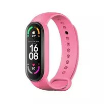 OEM Silicone strap for XIAOMI Mi Band 5/6/7 in pink (06)