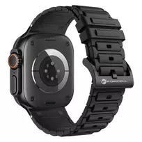 Forcell Strap for Apple Watch, F-Design FA06 silicone, perforated, 38/40/41 mm, black