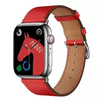 Forcell Strap for Apple Watch – F-Design FA20, eco-friendly leather, 42/44/45/49 mm, red